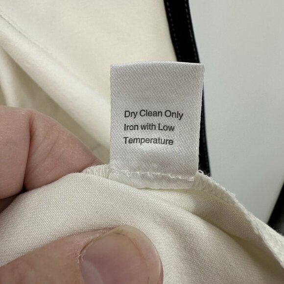 jacket blazer open front pockets 3/4 sleeve black ivory plus 1X - Picture 1 of 10